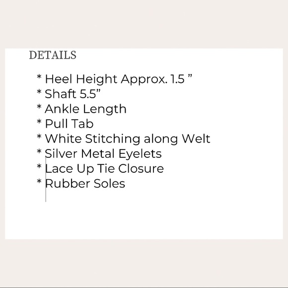 One Left ✨ BRYCEN FAUX LEATHER LACE UP BOOT size 10 - Picture 16 of 17